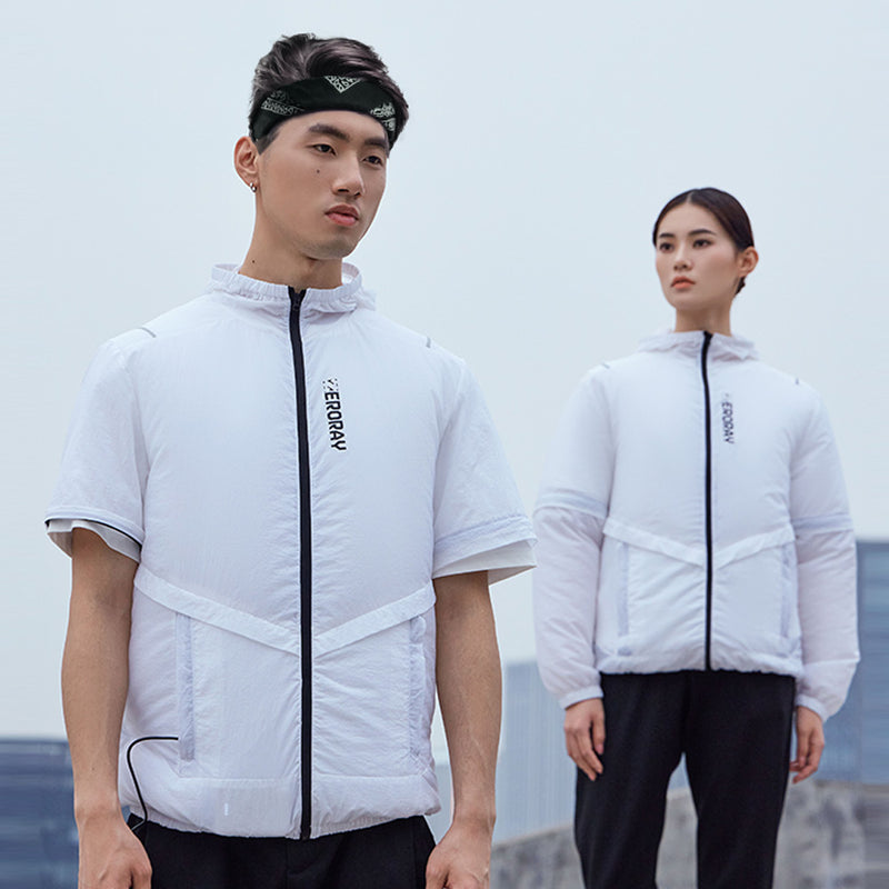 ZERORAY 長袖・半袖２WAY、ファン付き送風パーカー